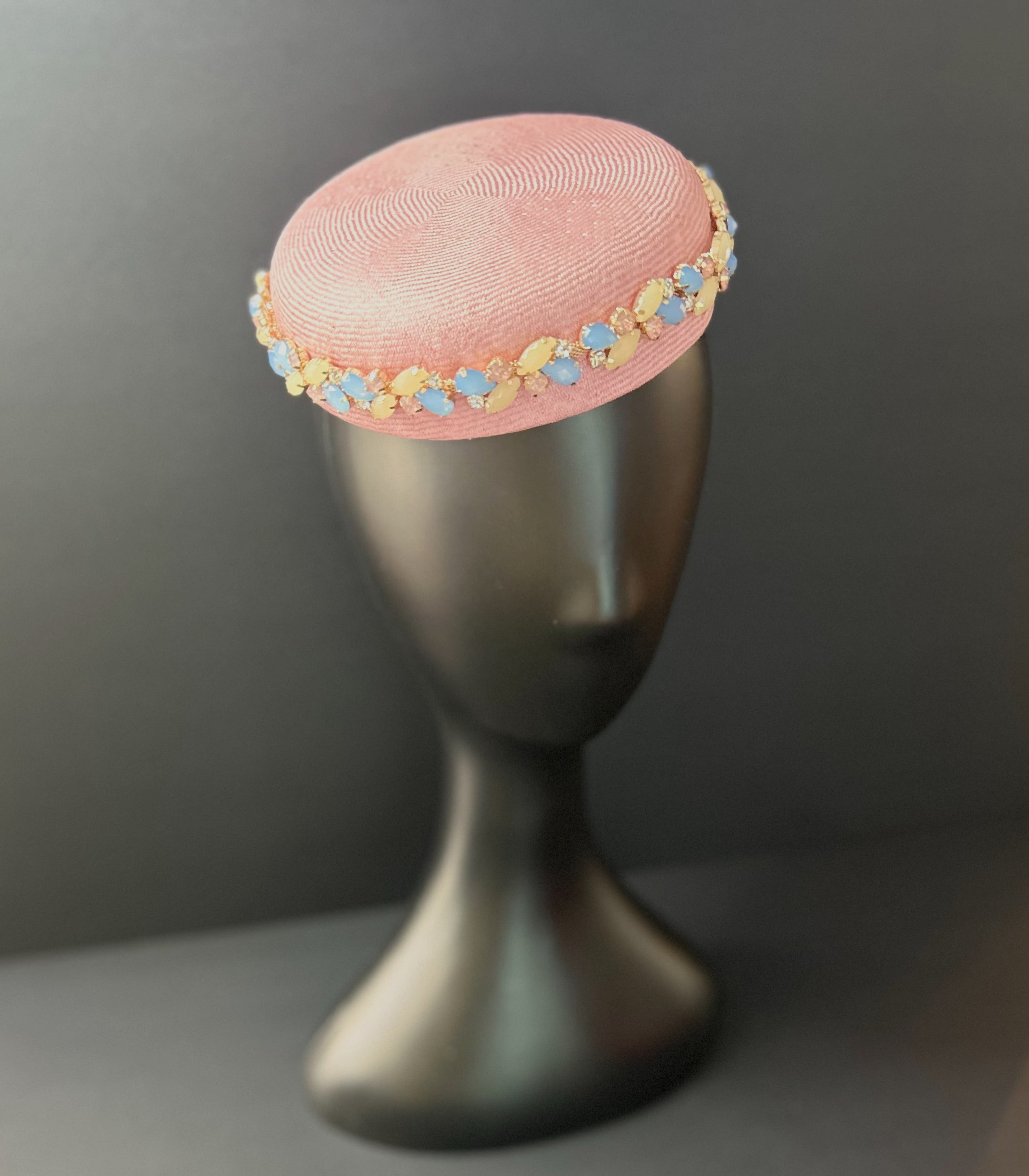 Pink Jewelled Pillbox