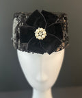 Black Sequin Fez